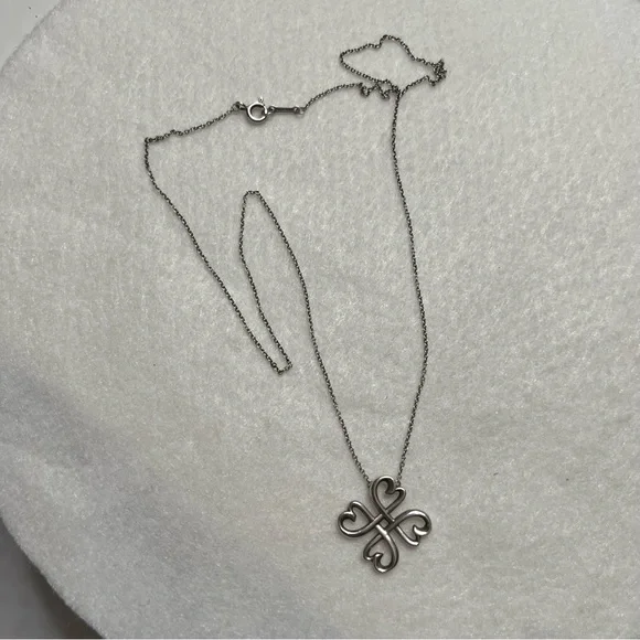 Tiffany & Co. Paloma Picasso Loving Heart Sterling Silver Necklace Gift - Picture 3 of 7